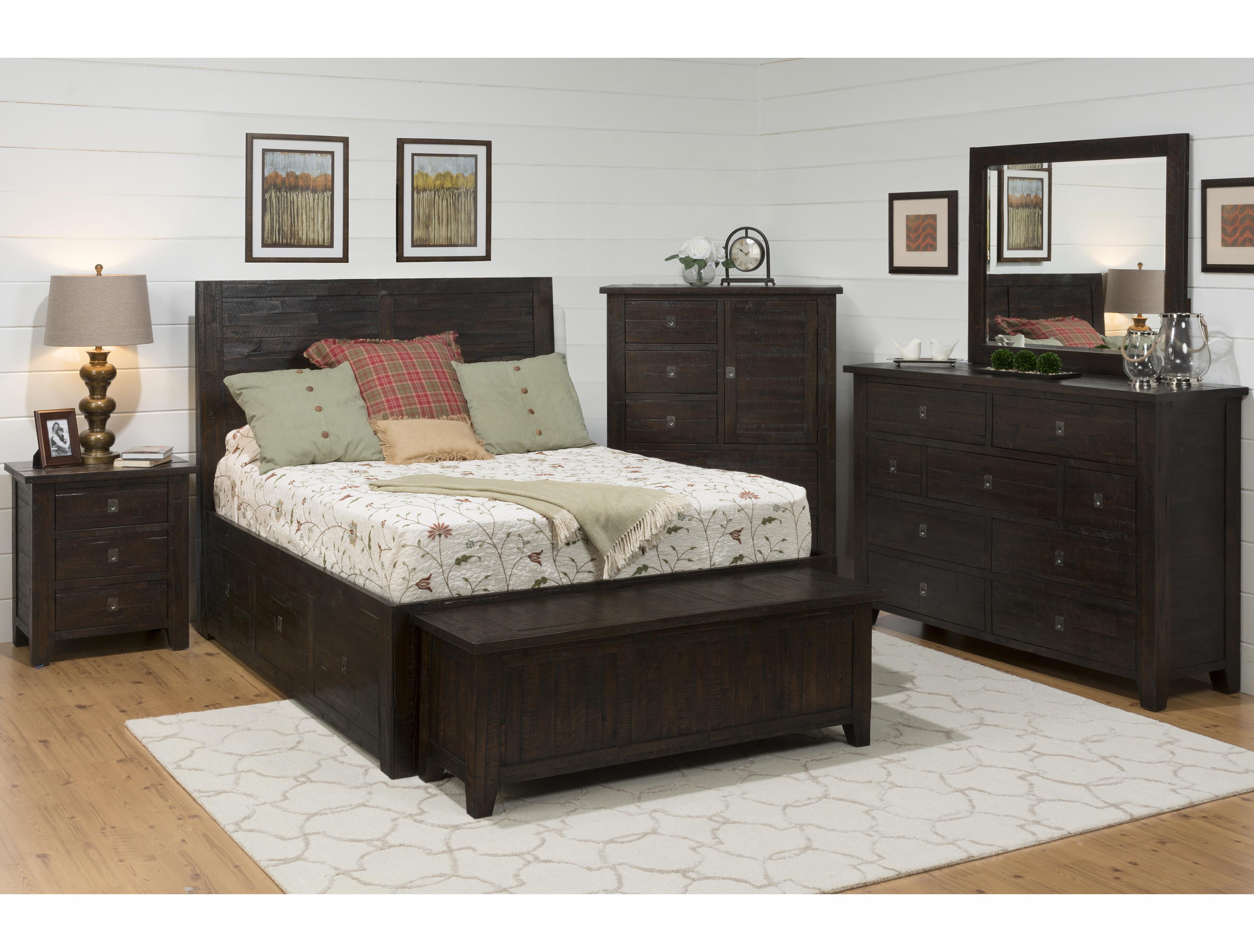 Jofran Kona Grove 70785+86+87 Queen Storage Bed Value City Furniture